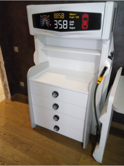 Комод білий з серії Автомобільні пристрасті